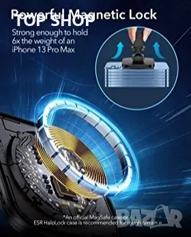 ESR безжично магнитно зарядно за кола, снимка 6 - Зарядни за кола - 48776985