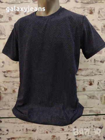 Rugatchi- тъмно синя тениска, тънко плетиво, релефен ефект, с лек еластан