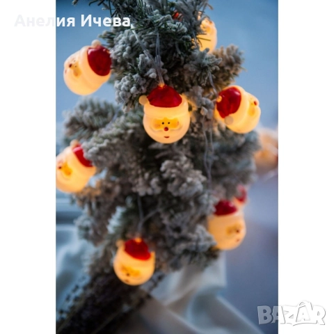 Коледна украса, светещи LED лампички с Дядо Коледа SD19, снимка 4 - Лед осветление - 51901139