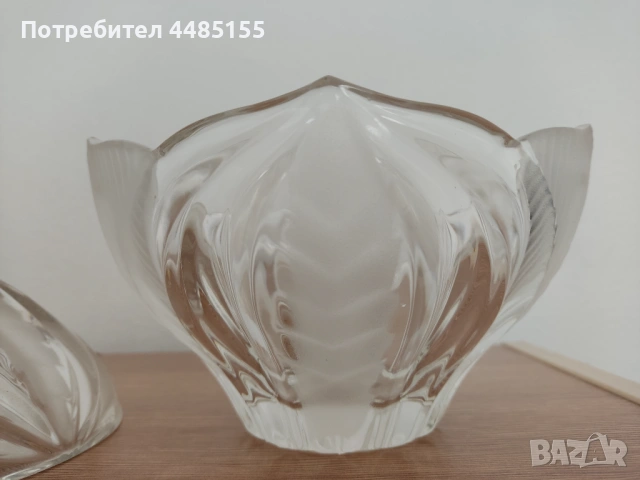 Кристална бонбониера с капак, снимка 9 - Други - 53597908