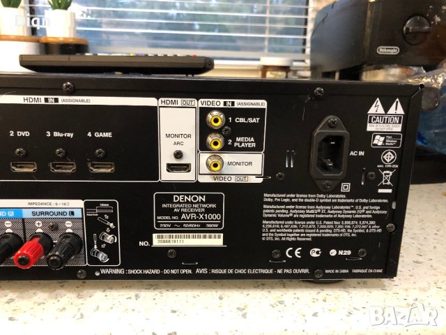 Denon avr-x1000, снимка 8 - Ресийвъри, усилватели, смесителни пултове - 43188110