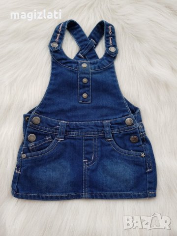 Дънков сукман 0-3 месеца, снимка 4 - Бебешки рокли - 28197692