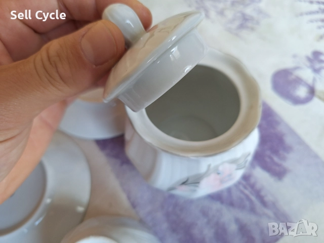 ✅БЪЛГАРСКИ ПОРЦЕЛАНОВ СЕРВИЗ ЗА КАФЕ❗, снимка 5 - Сервизи - 52469512