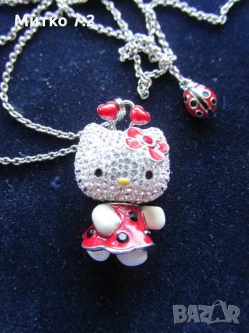 Колие Swarovski Crystal Hello Kitty, снимка 1 - Колиета, медальони, синджири - 27754476