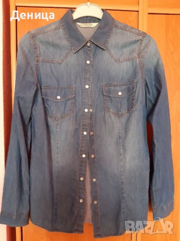 Дамска дънкова риза, снимка 1