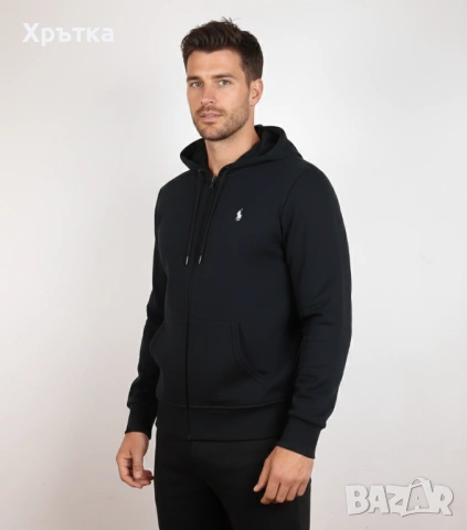 Polo Ralph Lauren Double-Knit - Оригинално мъжко горнище размер S, снимка 2 - Спортни дрехи, екипи - 53464314