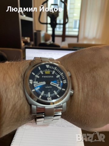 Мъжки часовник Panzera Aquamarine 45D Pro Diver НОВ - 1795.00 лв., снимка 2 - Мъжки - 43213178