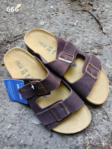 Чехли Arizona Кафяв Марка: Birkenstock, снимка 11 - Мъжки чехли - 51237161