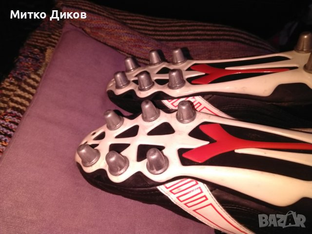 DIADORA RUGBY обувки с метални бутони освен за ръгби стават и за футбол като нови №44, снимка 8 - Футбол - 38762293