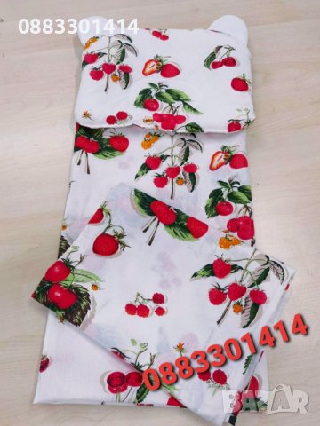 Комплект подложка за количка бебешки с възглавница, одеяло и чаршаф за бебе, снимка 13 - Спално бельо и завивки - 36655766