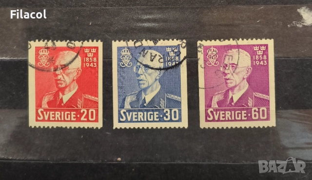 Швеция 1943 г.85 г. от рождението на крал Густав V