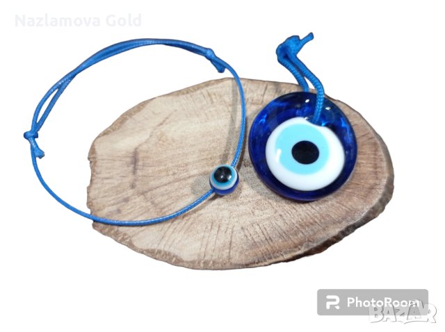 Талисман синьо око и гривна, снимка 4 - Ръчно изработени сувенири - 43707085