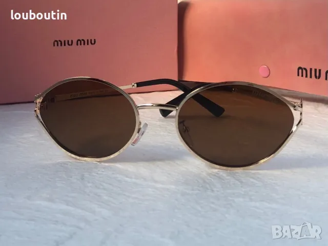 Miu 2024 дамски слънчеви очила елипса овални кръгли 4 цвята, снимка 13 - Слънчеви и диоптрични очила - 47681294