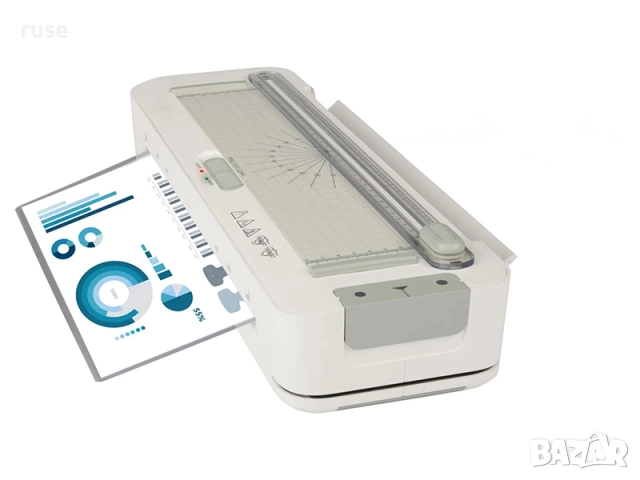 НОВИ! Ламинатор А3 с тример, перфоратор и подвижно заобляне на ъгли, снимка 7 - Други - 52399227