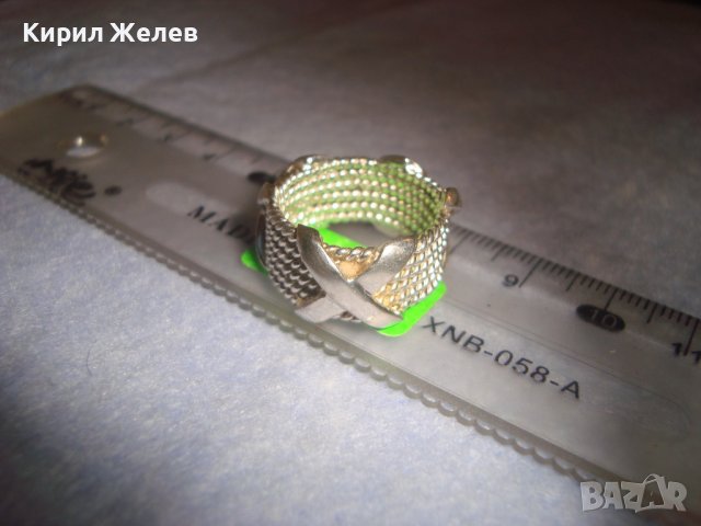 ПРЕКРАСЕН СРЕБЪРЕН ДИЗАЙНЕРСКИ ВИНТИДЖ АРТ ПРЪСТЕН СРЕБРО 925 РЪЧНА МАЙСТОРСКА ИЗРАБОТКА 32507, снимка 6 - Пръстени - 38329541