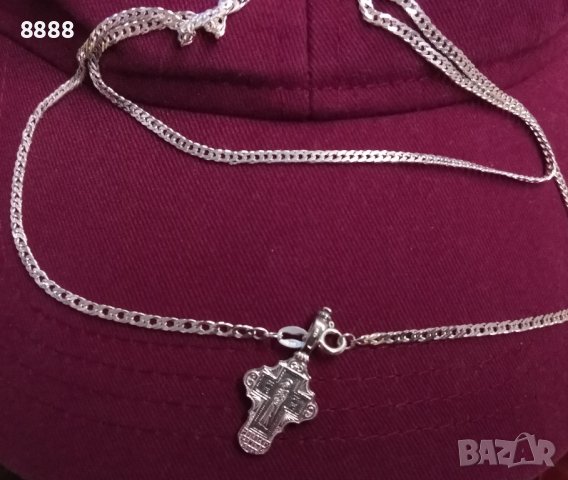 Сребърен синджир с висулка , снимка 5 - Колиета, медальони, синджири - 44088452