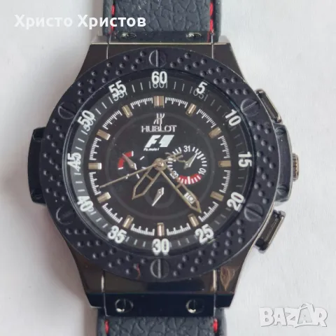 Мъжки луксозен часовник HUBLOT F 1 Black Limited Edition , снимка 2 - Мъжки - 47362123