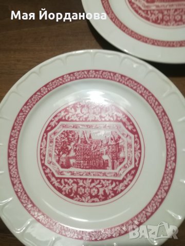   Стари, немски рисувани чинии на известната немска фирма за керамика Хайнрих., снимка 2 - Чинии - 35329236