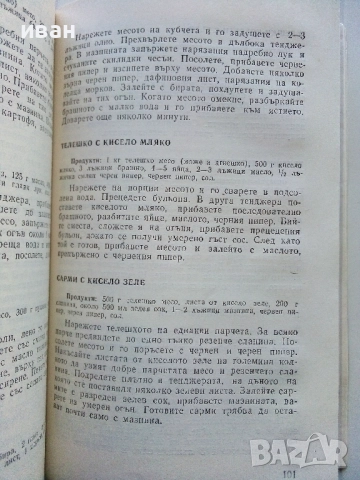 Какво готви "Жената Днес" - Н.Абаджиева,Ф.Цуракова - 1990г., снимка 6 - Енциклопедии, справочници - 52929402