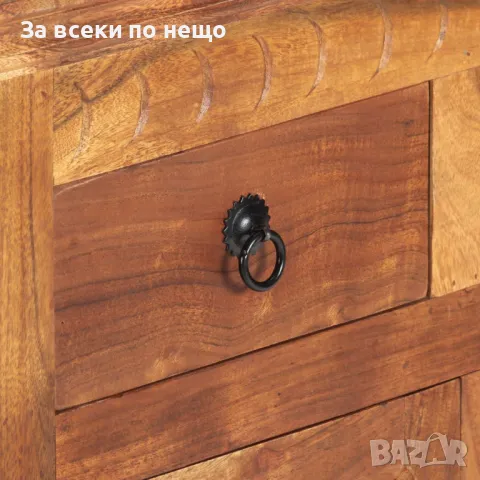 Бюфет, 63x30x75 см, акациево дърво масив Код P41, снимка 10 - Шкафове - 49137490