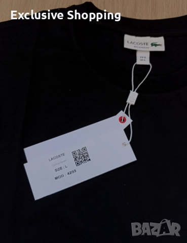 Мъжки тениски Lacoste, снимка 6 - Тениски - 52572370