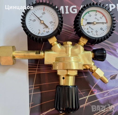 Азот редуцир-вентил,регулатор изход налягане 50bar, накрайник климатик 
