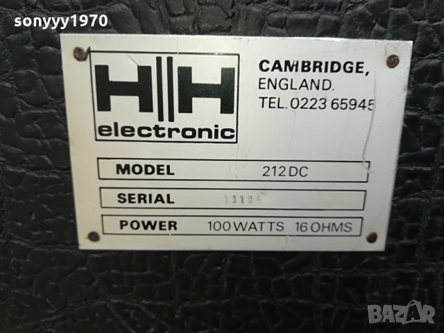 HH ELECTRONICS MODEL 212DC ENGLAND 1904211713, снимка 9 - Тонколони - 32608358