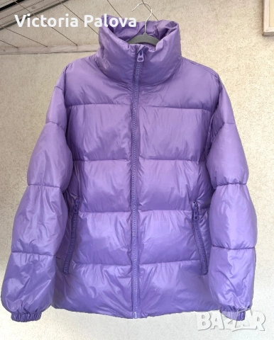 Модерно водоотблъскващо  яке лавандулов цвят, снимка 3 - Якета - 53542152