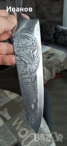 Ръчно гравирани нож, снимка 4 - Други - 53303286