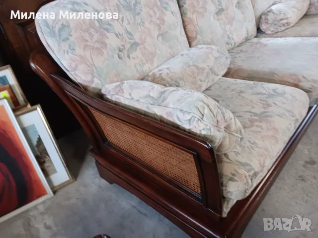 Холна гарнитура - диван тройка и фотьойл , снимка 5 - Дивани и мека мебел - 50250844