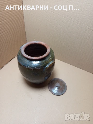 Стара Ръчно Изработена Глинена Делва., снимка 4 - Антикварни и старинни предмети - 51359924