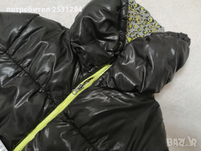 Зимно черно яке, без забележки, размер М /Л, снимка 2 - Якета - 52539645