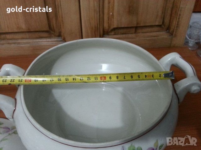 Стар български порцелан супник, снимка 9 - Антикварни и старинни предмети - 34804648