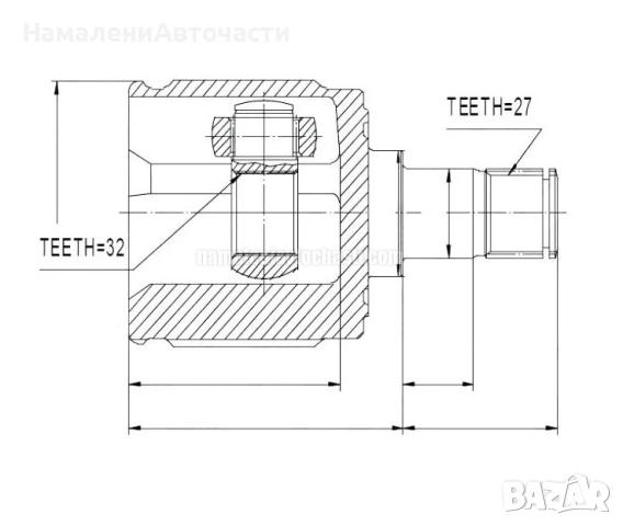 Предно дясно вътрешно каре 44310S10A00 NPWHD008 Honda