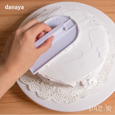 2480 Сладкарска шпатула за заглаждане на торти и сладкиши, снимка 3 - Аксесоари за кухня - 52464161