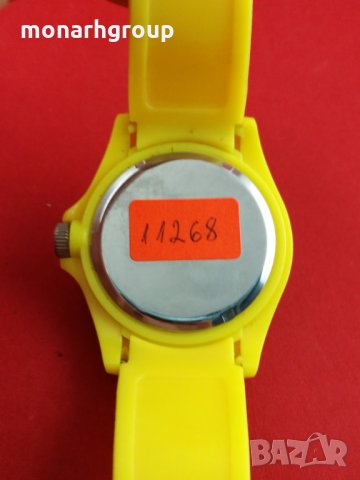 Часовник Унисекс жълт гумен, снимка 6 - Други - 16026219