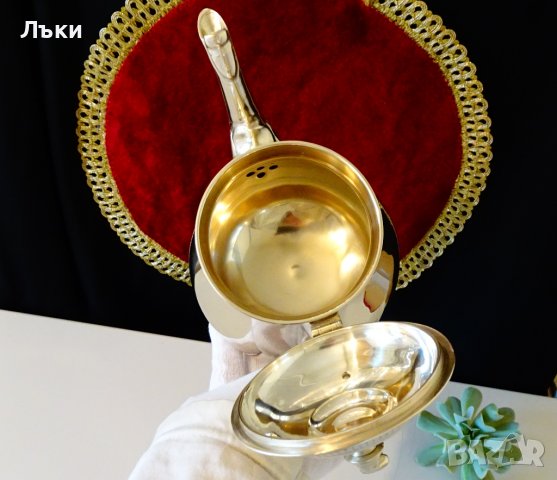 Бронзова кана,чайник,1 л.,940 гр.,уникален релеф, снимка 9 - Антикварни и старинни предмети - 39182939