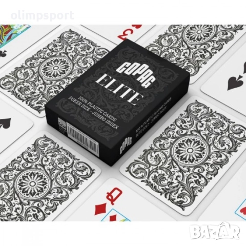 Карти за игра Copag Elite Poker size Jumbo index Black нови , снимка 2 - Карти за игра - 52180513