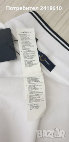 Fred Perry Pique Cotton Mens Size 50 / L НОВО! ОРИГИНАЛ! Мъжка Тениска!, снимка 11 - Тениски - 50822615