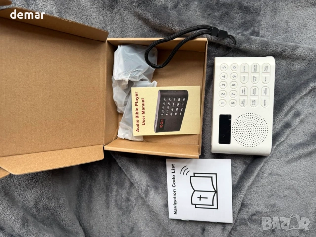 KJV аудио плейър за Библия (английски език) с жак за слушалки, големи бутони, бял, снимка 8 - Други - 53532963