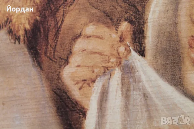 Стара картина върху дебел картон , снимка 13 - Картини - 50223874