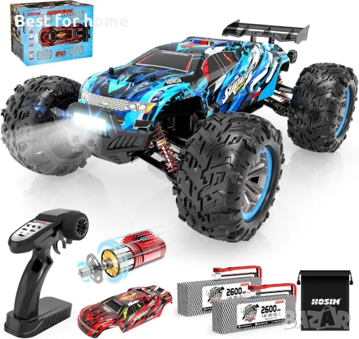 Супер бърза голяма кола Hosim X07 с безчетков  мотор 2847 