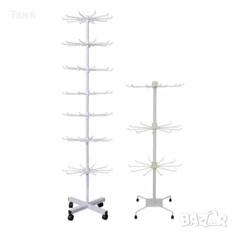 Метален въртящ се стелаж – практично и стилно решение за съхранение, снимка 1