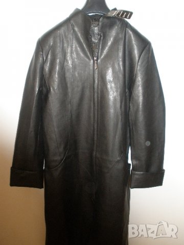 продавам Дълго кожено яке ,чисто ново подходящо за дъжд размер XL Eko кожа цена 45 лева, снимка 2 - Якета - 35126853
