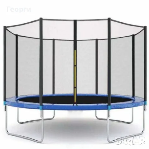 Ултра здрав портативен батут със защитна мрежа 2,44 м. в диаметър, снимка 1