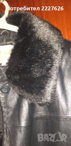 Дамско кожено манто- ест.кожа, снимка 2 - Якета - 43268937