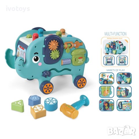 Детско слонче със забавни дейности, снимка 2 - Образователни игри - 43266065
