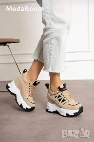 Guess Стилни Дамски Маратонки На Платформа В Различни Цветове , снимка 5 - Маратонки - 48043118