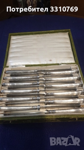 Посребрени десертни чинии и прибори за хранене и сервиране., снимка 10 - Чинии - 52661123