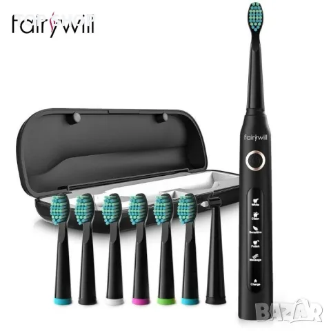 Ултразвукова ел.четка за зъби Fairywill D7, снимка 8 - Маши за коса - 48544836